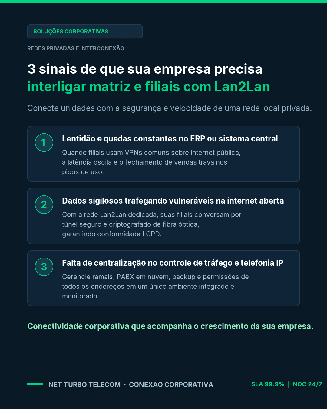 Rede Lan2Lan: 3 sinais de que sua empresa precisa interligar filiais com segurança